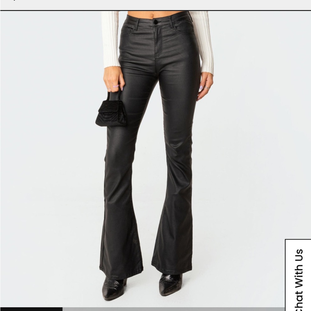 edikted faux leather pants